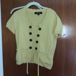 Mustard Yellow sweater with buttons